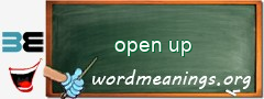 WordMeaning blackboard for open up